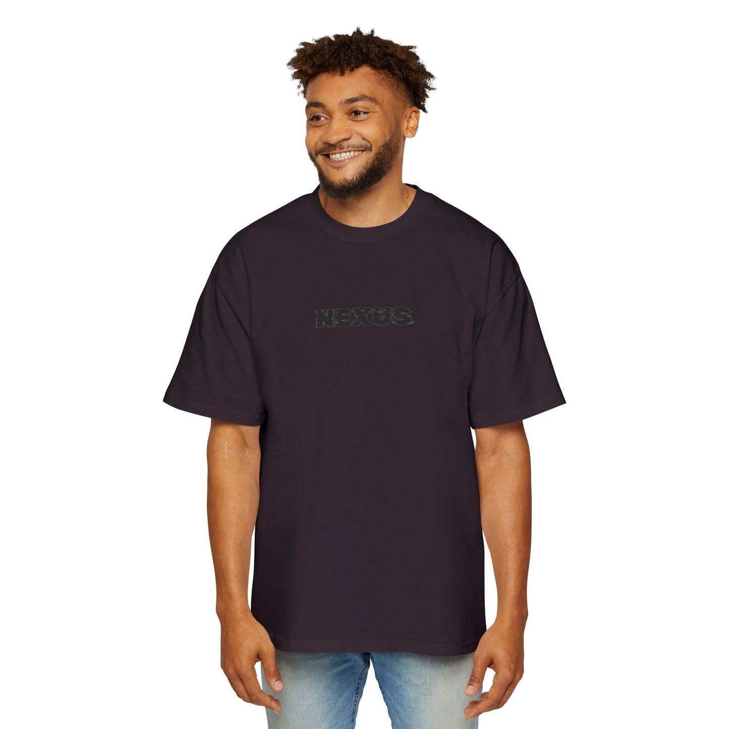 Nexus Heavy Oversized Tee - Bold Graphic T-Shirt for Statement Style